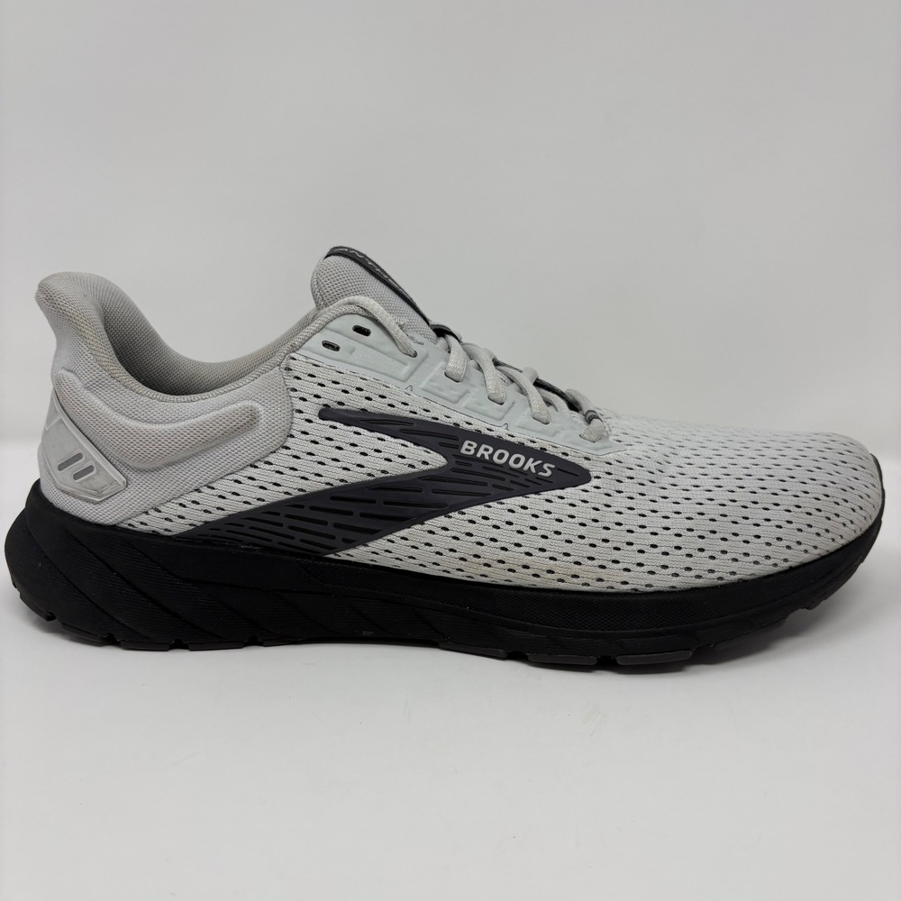 Brooks Anthem 6 Mens Size 11.5 Grey Black Athletic Running Shoes (1104141D085)